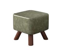 Set di 2 panche portascarpe in legno massello con cassetto portaoggetti - Seduta imbottita for ingresso, corridoio, camera da letto, ripostiglio(Green)