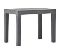 Set di 2 Panchine da Giardino in Plastica Mocca 60x38,5x45 cm | Resistente agli agenti atmosferici, effetto legno, facile da pulire, bassa manutenzione, per terrazzo e balcone
