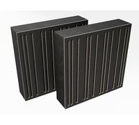 Set di 2 pannelli AbFuser - Pannelli acustici fonoassorbenti e diffusori | 50x50cm | Assorbimento - Diffusione - Riflessione | Piastre perforate colorate: [ABAFA (100mm) | Nero]