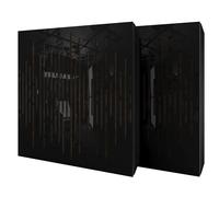 Set di 2 pannelli acustici diffusivi con tessuto vellutato e kit di montaggio | 50x50x5cm | Riflessione - Insonorizzazione | Trattamento acustico per la casa | [WAVE - Plastica nera | Marrone]