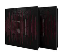 Set di 2 pannelli acustici diffusivi con tessuto vellutato e kit di montaggio | 50x50x5cm | Riflessione - Insonorizzazione | Trattamento acustico per la casa | [WAVE - Plastica nera | Borgogna]