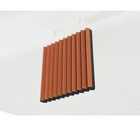 Set di 2 Pannelli acustici per soffitto con kit di montaggio | Assorbimento - Diffusione - Riflessione - Insonorizzazione | Pannelli acustici sospesi | Colore: [BUFLER | Ciliegio]