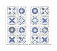 Set Di 2 Pannelli In Vetro Per Piano Cottura In Ceramica 30x52 Cm