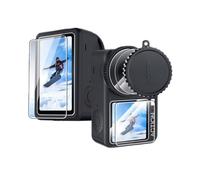 Set di 2 pellicole protettive per DJI Osmo Action 6, durezza 9H, in vetro temperato antigraffio e protezione schermo per fotocamera Action6 (2 set di pellicole protettive in vetro temperato +