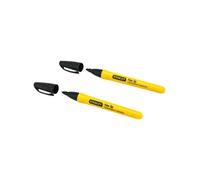 Set di 2 pennarelli neri a punta fine STANLEY 0-47-316