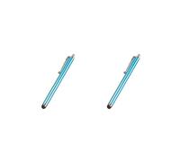 Set di 2 penne capacitive, resistenti ai graffi, resistenti all'usura, per touch screen, leggere, ad alta flessibilità, per computer e tablet, colore blu cielo