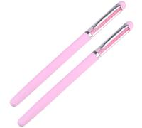 Set di 2 Penne per Nail Art Rosa in Plastica per Pietre Decorative | Strumento Pratico e Preciso, Adatto a Uso, Banco Salone Unghie, per Nail Technician e Fai da Te