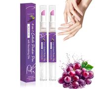 Set di 2 penne spingicuticole 4 in 1 con olio nutriente e punta in ceramica, per rimuovere le cuticole e olio, penna spingi cuticole per unghie, strumento portatile per manicure, smalto e cura