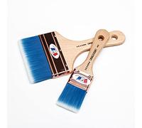 Set di 2 pennelli/spazzole Spalter Polytop da 100 mm e 40 mm, Made in Francia, Eco-Responsabili/Ideale per vernici e vernici int. o esterni, terrazze, pareti, fabbricate a mano, riutilizzabili.