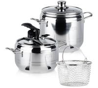 Set di 2 pentole a pressione Profi Duo 3,5 + 5 l