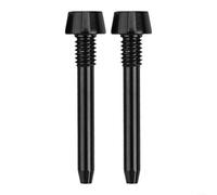 Set di 2 perni di fissaggio per pastiglie freno bici, materiale in lega, compatibili con MT24568 (nero)