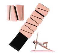 Set di 2 pesi da polso regolabili in silicone per donne e uomini, pesi indossabili per caviglia/polso, adatti per yoga, danza, pilates, esercizi in piscina e jogging, 0,9 kg