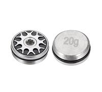 Set di 2 pesi professionali per putter, 10 g, 15 g, 20 g, 20 g, 25 g, 30 g, 35 g, per putter (nero/rosso)