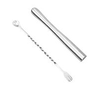 Set Di 2 Pestello Da Cocktail E Cucchiaio Da Cocktail in Acciaio Inox Cocktail Muddler,strumenti Da Cocktail E Mojito in Acciaio Inox,mojito Muddler Pestello Cocktail in Bar Spoon Strumenti Per Barman