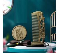Set di 2 pettini a specchio, pettine per capelli ricci, set rotondo a specchio per massaggi