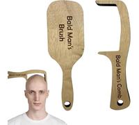 Set di 2 pettini e spazzola da uomo calvo, pettine da uomo calvo, pettine per uomo calvo, divertente pettine senza peli, uno strumento divertente per scherzi e risate, un pettine per amici con capelli