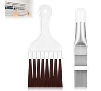 Set di 2 pettini lamellari per asciugatrici, condensatore per aria condizionata, pulizia del raffreddamento, spazzola Fin Comb, detergente in acciaio inox, condensatore di raffreddamento, pinna,