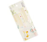 Set di 2 pettini per capelli per bambini con animali dei cartoni animati pettine da parrucchiere con coda appuntita separazione denti larghi pettine per separazione a denti fini