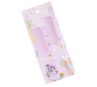 Set di 2 pettini per capelli per bambini con animali dei cartoni animati pettine da parrucchiere con coda appuntita separazione denti larghi pettine per separazione a denti fini