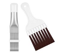 Set di 2 pettini per la pulizia del condensatore, pettine lamellare, pettine per aria condizionata, in acciaio inox, per asciugatrici, condizionatori d'aria, frigoriferi