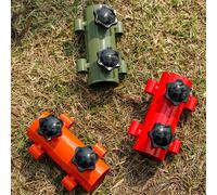 Set di 2 pezzi di palo per tenda da sole con tubo fisso antivento e telecamera per esterni regolabile