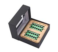 Set di 2 pezzi di pickup per chitarra a doppia bobina a ponte per chitarra elettrica a 6 corde per chitarra elettrica, set di pickup a doppia bobina, set di pickup in Alnico, pickup a 6 corde, manico