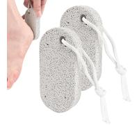 Set di 2 pezzi in pietra pomice naturale | Strumento esfoliante professionale stabile per talloni, palmi, gomiti e mani | Ammorbidimento