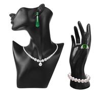 Set di 2 pezzi manichini per gioielli, manichino, manichino, porta orecchini, manichino, manichino, manichino, manichino, manichino, bracciale, supporto per anelli, show, decorazione per la casa