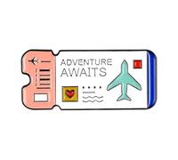 Set di 2 pezzi: tartaruga, fiore, cuore, biglietti, demoni, whale - perni in metallo smaltato per risvolti e vestiti, normale, Metallo non prezioso