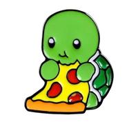 Set di 2 pezzi: tartaruga, fiore, cuore, biglietti, demoni, whale - perni in metallo smaltato per risvolti e vestiti, normale, Metallo non prezioso