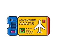 Set di 2 pezzi: tartaruga, fiore, cuore, biglietti, demoni, whale - perni in metallo smaltato per risvolti e vestiti, normale, Metallo non prezioso