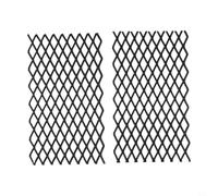 Set di 2 piastre antincendio in metallo, 19 x 30 cm, resistenti al calore | Metallo resistente al calore, previene le scintille e protegge i pavimenti, set da 2, per camini aperti