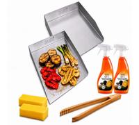 Set di 2 piastre da 30 x 20 cm, con bordo reversibile, compatibile con Napoleon PRO285X