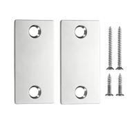 Set di 2 piastre di copertura per sportello in acciaio inox