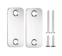 Set di 2 piastre di copertura per sportello in acciaio inox