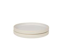 Set di 2 Piatti in Ceramica Otto , Piccolo, Naturali