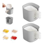 Set di 2 piatti per uso domestico per immersione e sputare le ossa, adatti per uso domestico e quotidiano per progettati per condimenti caldi. L'opzione del set viene fornita in 2 set