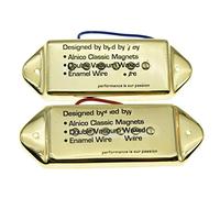 Set Di 2 Pickup Per Chitarra Elettrica P90 Neck/Bridge Pickups Nickel Pickup chitarra elettrica (Color : Gold)