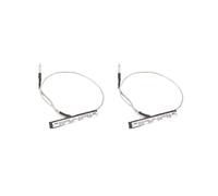 Set di 2 pickup piezoelettrici in acciaio con jack da 2,5 mm per accessori per violino a corda