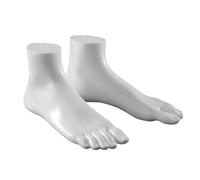 Set di 2 Piedi Professionali in PVC Modelli Per Scarpa Marketing Display & Anatomia Training Fermalibri A Forma Di Piedi Fatti A Mano