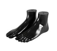 Set di 2 Piedi Professionali in PVC Modelli per Scarpa Marketing Display & Anatomia Training Fermalibri a Forma di Piedi Fatti a Mano, Misura unica, come descritto