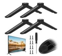 Set di 2 piedini per piedistallo, gambe universali per TV con cuscinetti antiscivolo per TV T a 32 40 49 50 55 pollici, piedini per TV compatibili con TV Samsung Hisense Sharp, supporto di ricambio