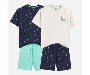 Set di 2 pigiami corti in jersey a tema surf da combinare tra loro Altro 6 anni - 114 cm