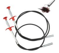 Set di 2 Pinza Flessibile Stura Lavandini e Scarichi, Pinze per Artigli Flessibili, Molla Pick-Up Stura Lavandino, Artiglio di Pulizia Multifunzionale per Lavelli Cucina Bagno Giardino(90 cm/160 cm)