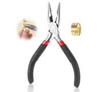 Set di 2 pinze a becchi ad ago, mini strumenti lunghi per la creazione di gioielli, robuste, senza odore, pinze per gioielli per la realizzazione di gioielli fai da te, pinze ad ago per riparazioni