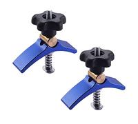 Set di 2 pinze a T per carpentiere a T per carpentiere CNC in lega di alluminio multiuso per tavolo da lavoro con slot a T
