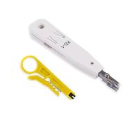Set di 2 pinze per cavi, strumento di punzonatura Ethernet, strumento Ethernet KroneTool per presa RJ45 Cat5/Cat6/Cat7 e cavo telefonico, Impact IDC Data Punchdown Tool con spelafili Combo