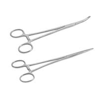 Set di 2 pinze per piercing autobloccanti, design a denti di sega, morsetto con morsetto dritto per fine cucito, saldatura, artigianato, versatile pinza di bloccaggio per fai da te, per la cura degli