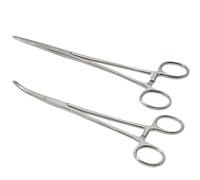 Set di 2 pinze per piercing, pinze autobloccante, morsetto per pesca con design a denti di sega, pinza di bloccaggio versatile per fai da te (12,5 cm)