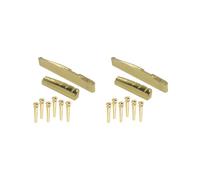 Set di 2 pioli in ottone per ponticello con sella, per chitarra folk acustica